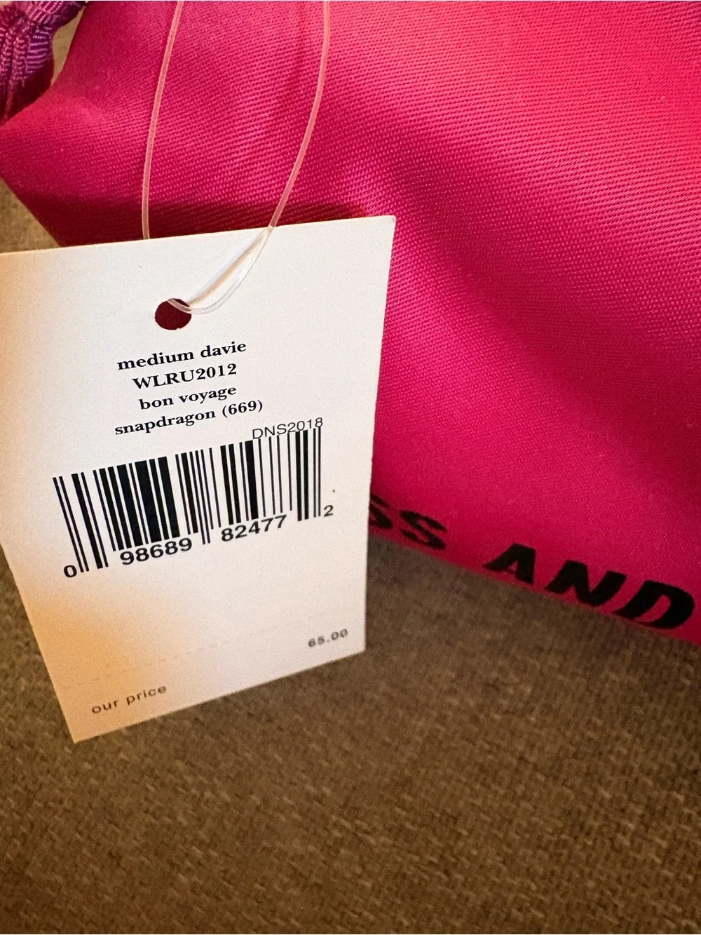 kate spade Hot Pink Nylon Cosmetic Pouch